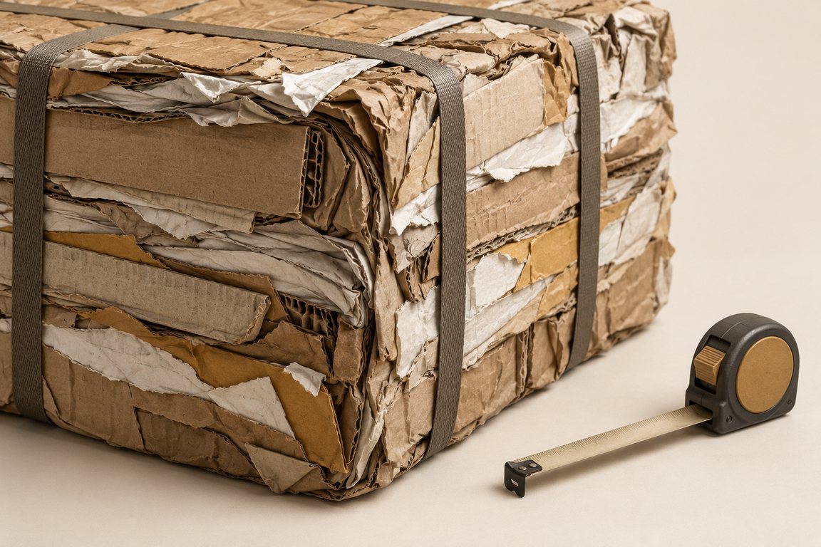 Размер и обвязка прессованной кипы